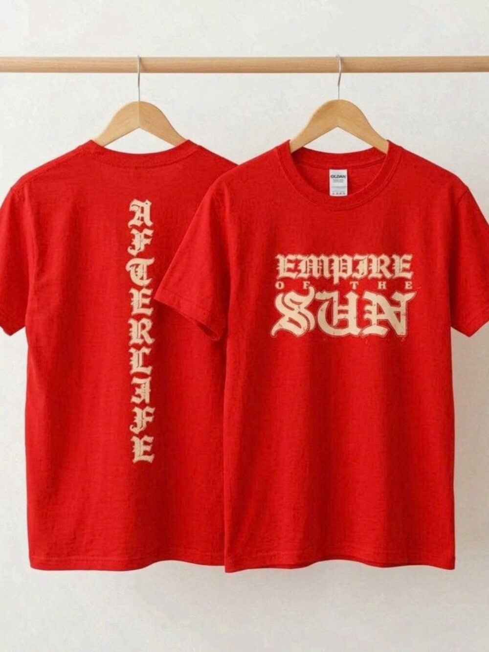 Empire of the Sun Afterlife Tour 2026 Double-Sided Red T-Shirt Reprint